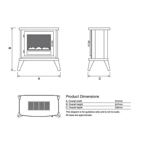 5kw flueless gas stove